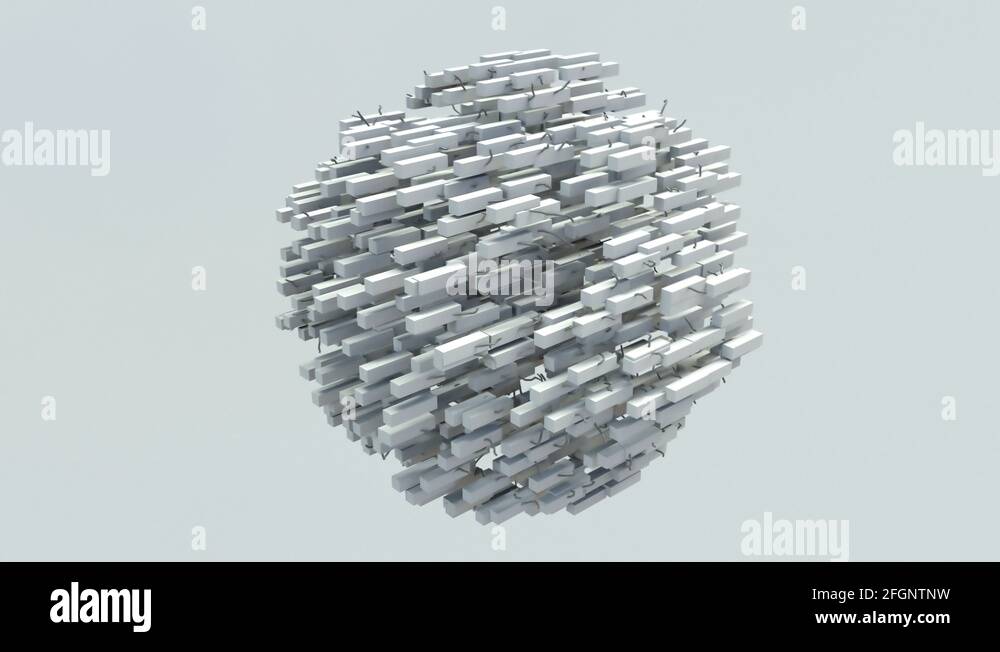Pulsing cube and wire mesh. Highly realistic 4K animation Stock Video ...