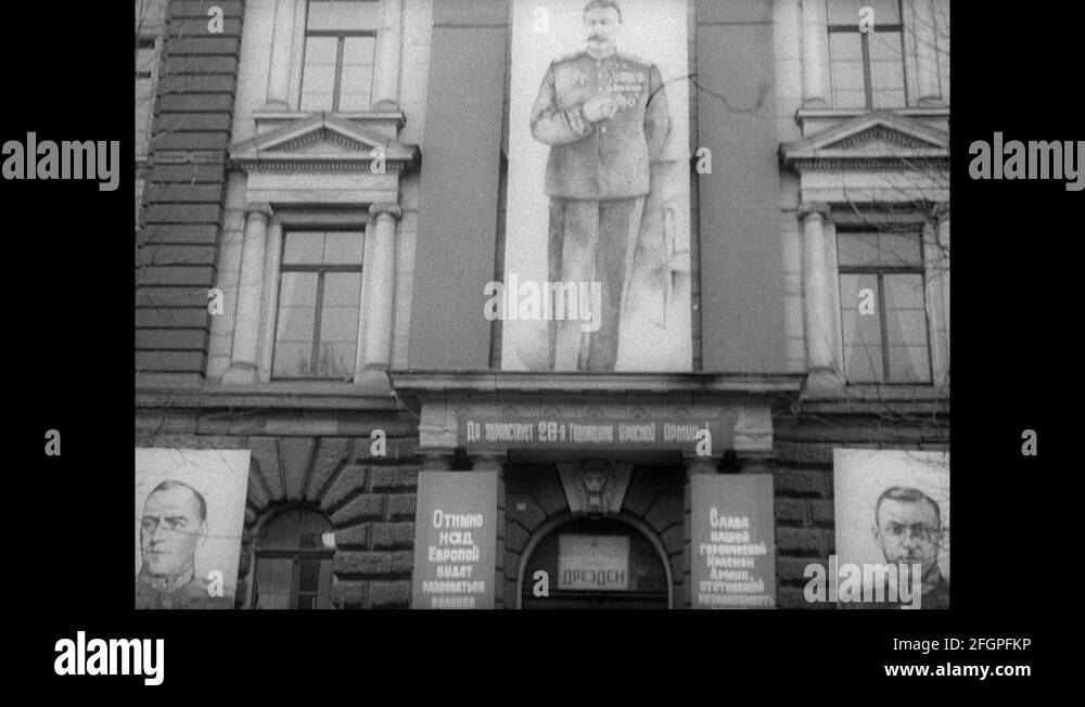 1946Headquarters / Russian Military / Germany / 1946 Stock Video