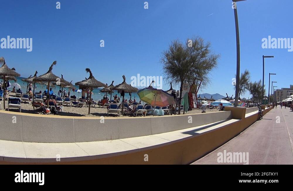 Mallorca beach sunbathing Stock Videos & Footage HD and 4K Video