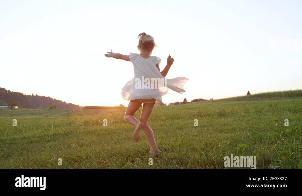 Little girl dancing barefoot Stock Videos & Footage HD and 4K Video