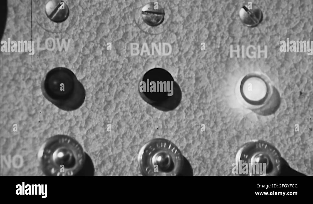 1970s Control Panel Blinking Flashing Lights Retro Vintage Old Film