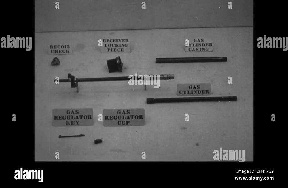 Video demonstrates the parts and assembly of Lewis gun 1914 Stock