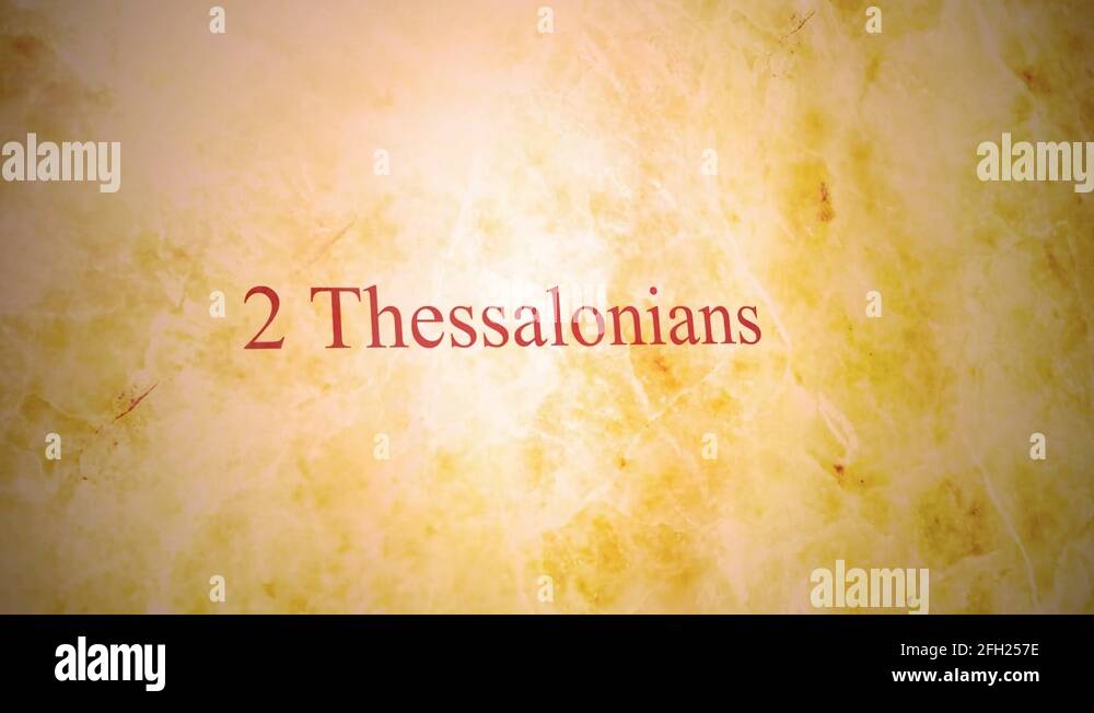 Second epistle of paul the apostle to the thessalonians Stock Videos ...
