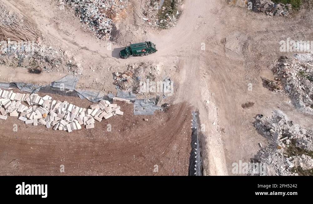 Garbage Truck At Freeport Landfill Dump Yard, Freeport, Bahamas Stock Video Footage Alamy
