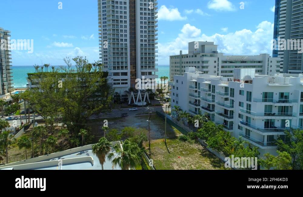 Miami beach collins avenue residences Stock Videos & Footage HD and