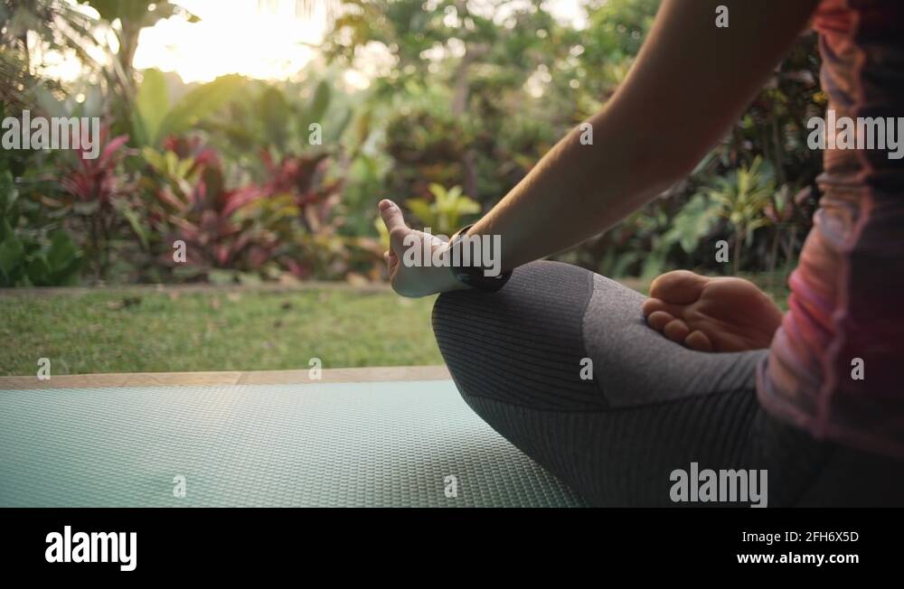 Woman yoga pose hands close up outside Stock Videos & Footage - HD and ...
