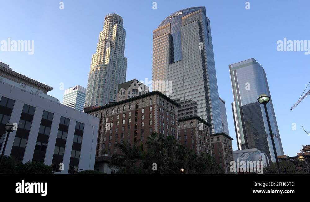 Bunker Hill in downtown LA (US Bank, Gas Company & California Plaza