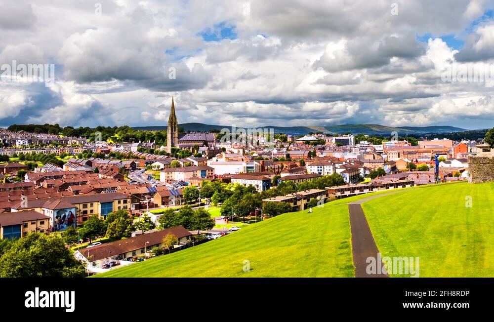 Londonderry ireland aerial Stock Videos & Footage HD and 4K Video
