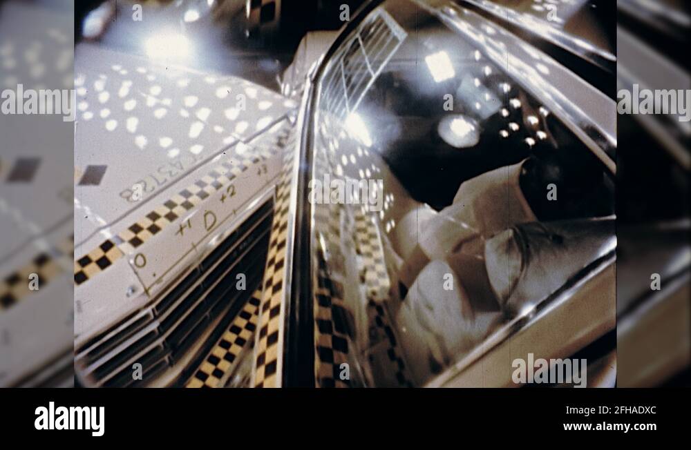 1980s Car Crash Test Dummy Dummies Slomo Inside Car Vintage Old Film