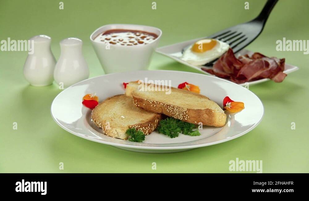 Eggs and bacon flowers Stock Videos & Footage HD and 4K Video Clips