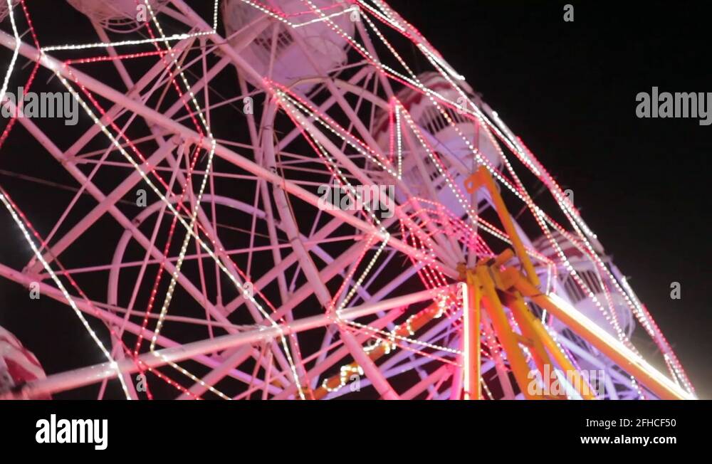 Fairground ride spinning wheel in Stock Videos & Footage HD and 4K