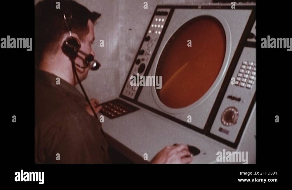 U.S. Army works in North American air defense command headquarters