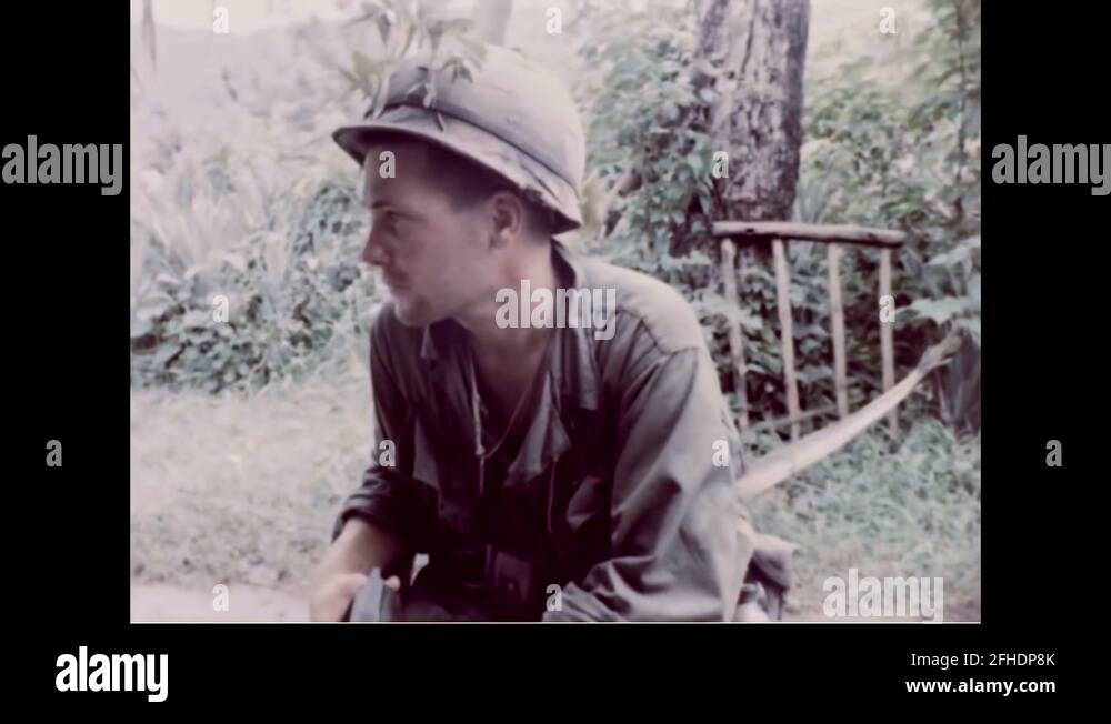 1966 Vietnam War - US Soldier getting up Stock Video Footage - Alamy