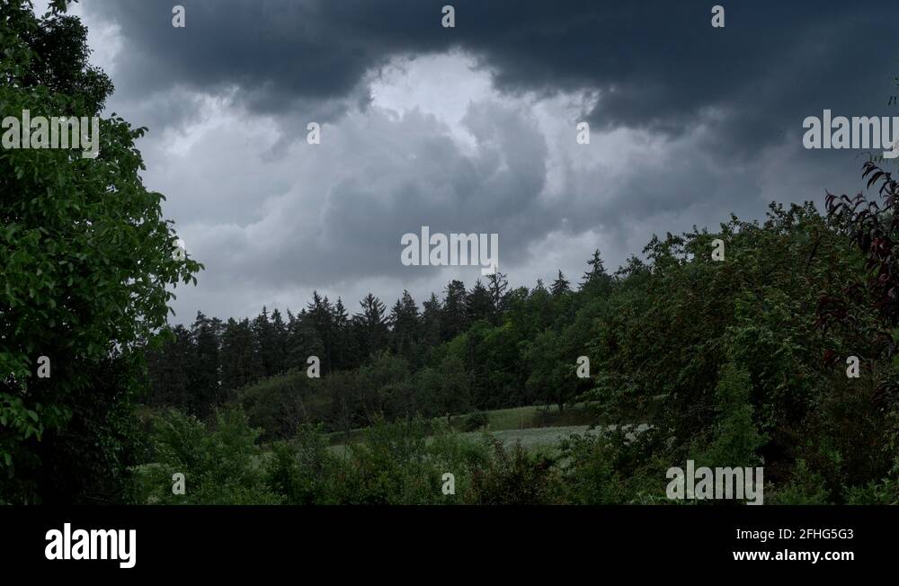 Dark storm clouds over forest Stock Videos & Footage - HD and 4K Video ...