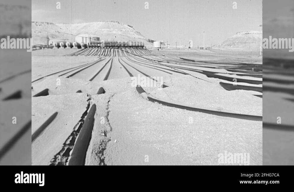 1960s Saudi Oil Pipeline Petroleum Pumping Pipe Natural Gas Vintage ...