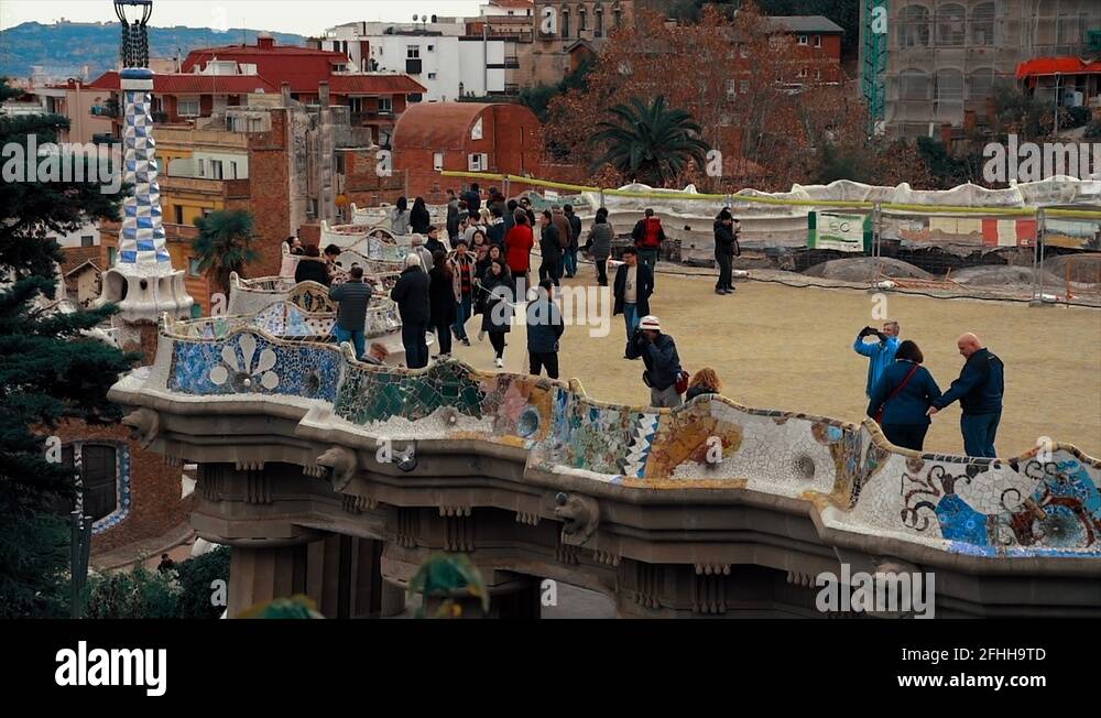 Guell benches barcelona Stock Videos & Footage - HD and 4K Video Clips