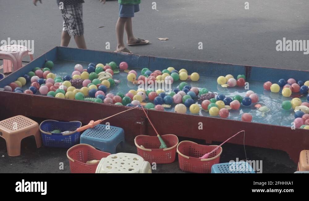 plastic ball floating above the water surface Stock Video Footage Alamy