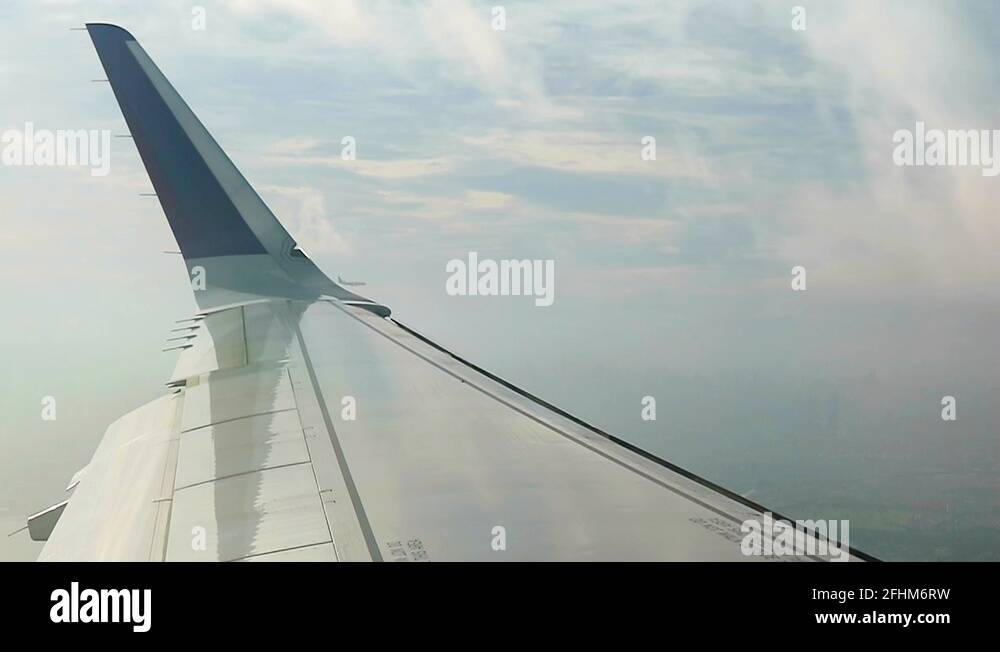 airplane windows view of another airplane Stock Video Footage Alamy