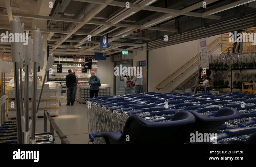Ikea shopping trolley Stock Videos & Footage HD and 4K Video Clips