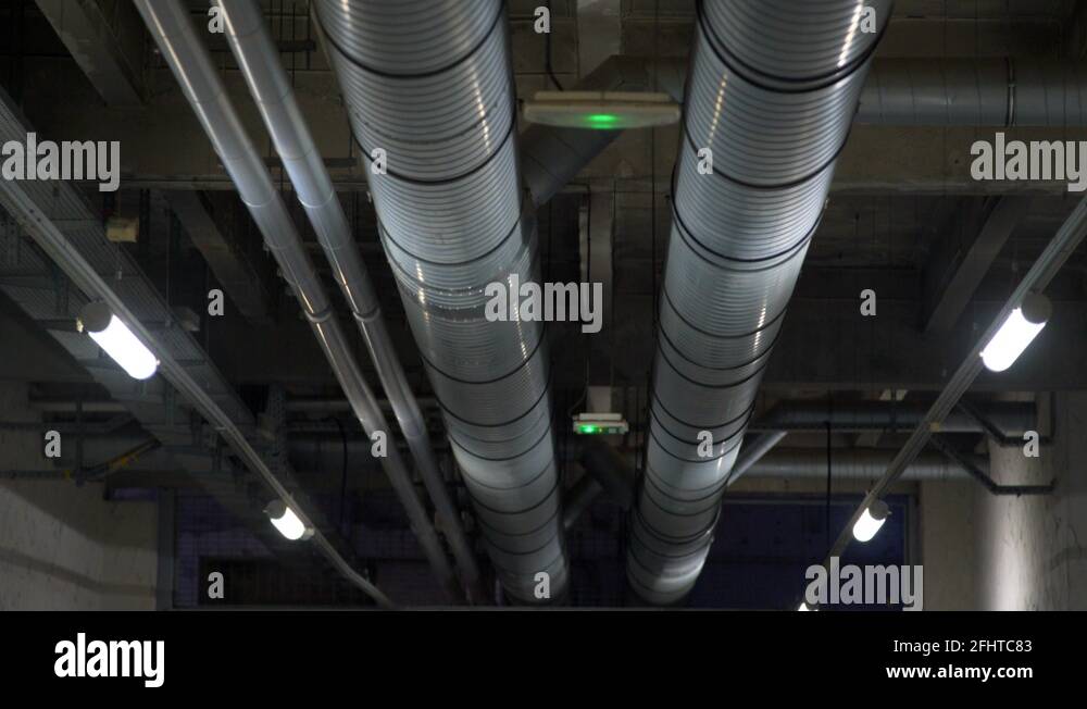 Warehouse air ventilation system Stock Videos & Footage HD and 4K