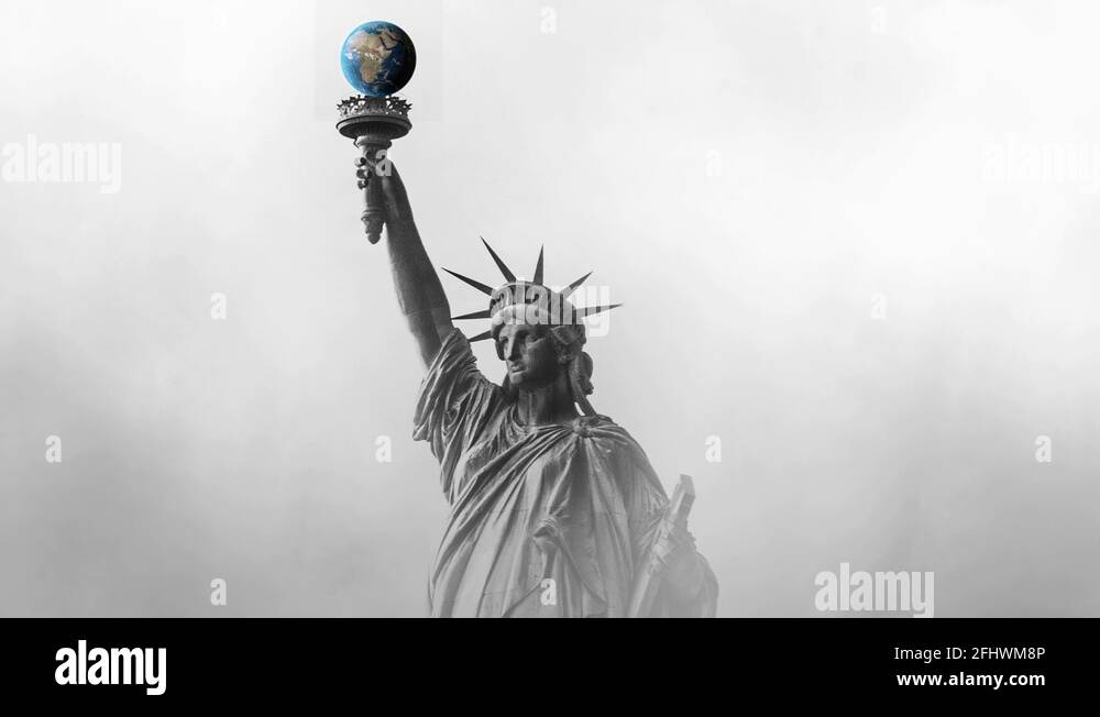 Statue of liberty torch and crown Stock Videos & Footage HD and 4K