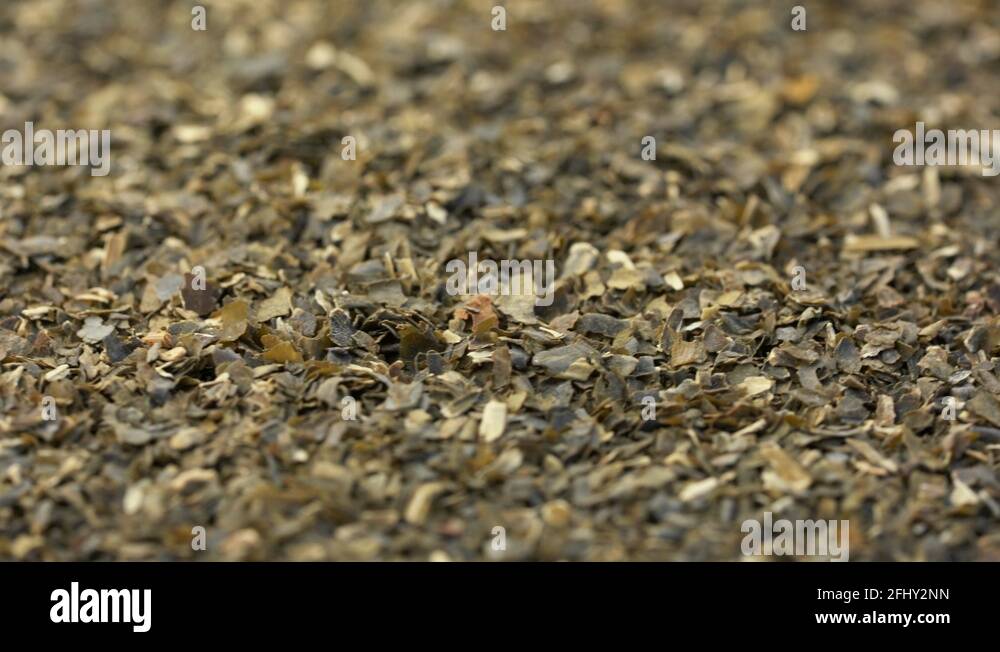 dried wakame seaweed, nutritional supplement Stock Video Footage Alamy