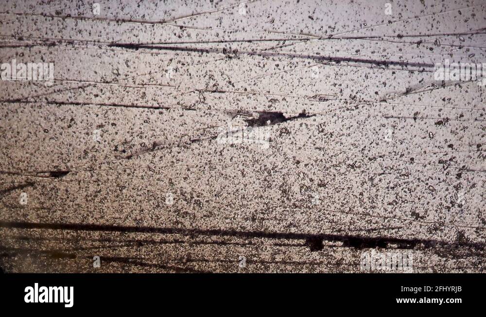 Glass Scratches under a microscope Stock Video Footage Alamy