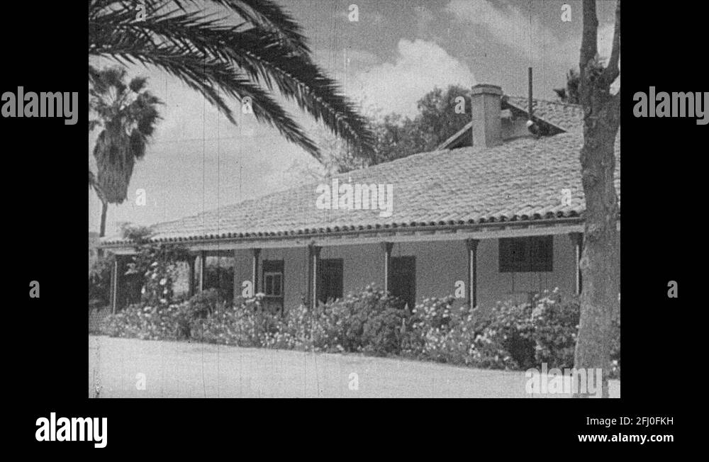 Spanish mission style house Stock Videos & Footage HD and 4K Video