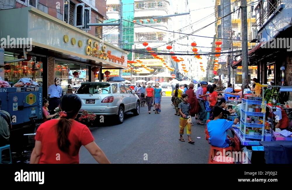 Myanmar chinatown street market Stock Videos & Footage - HD and 4K ...