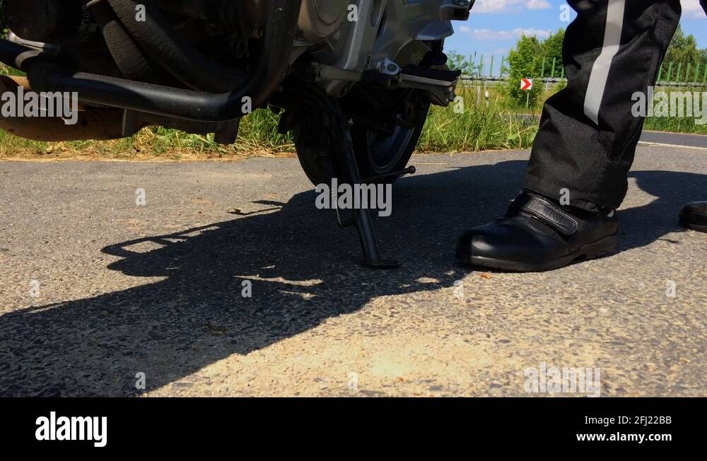 Motorcycle kickstand Stock Videos & Footage HD and 4K Video Clips Alamy