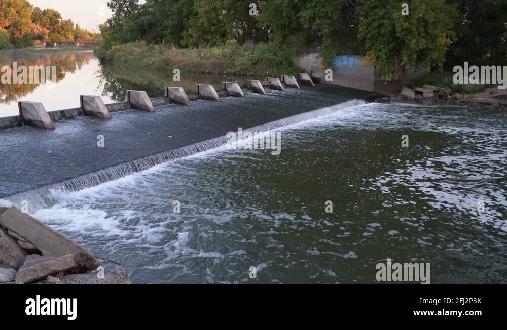 Water diversion dam in Colorado Stock Video Footage Alamy