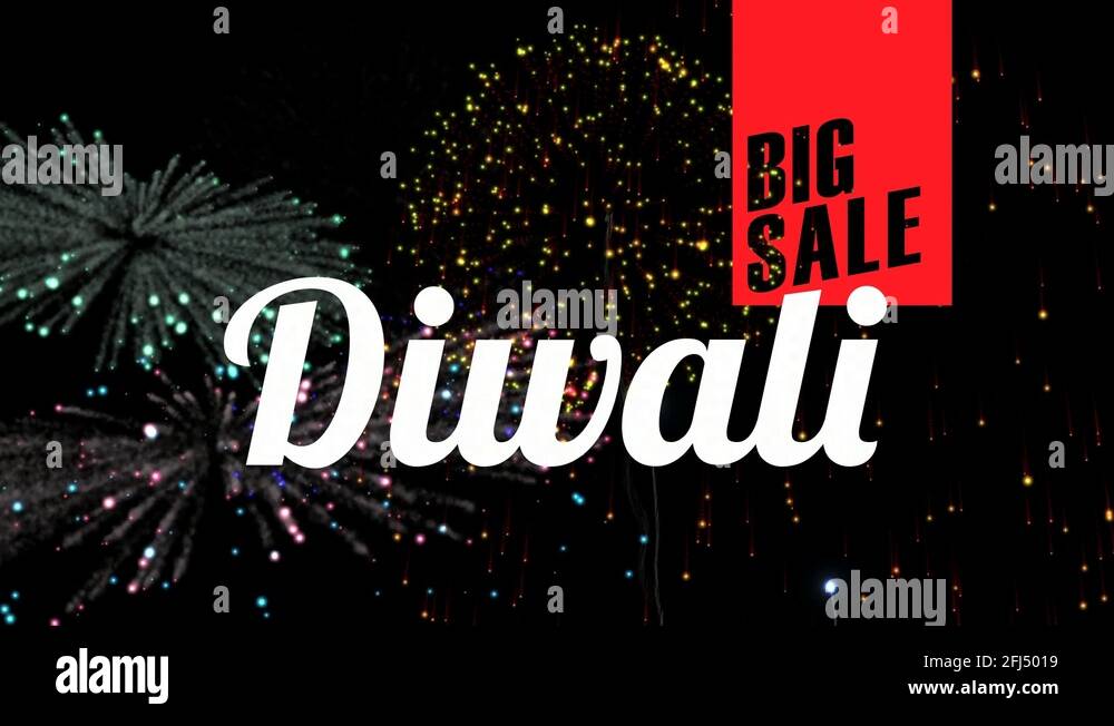 Big Diwali Sale text against illuminated background 4k Stock Video Footage  - Alamy