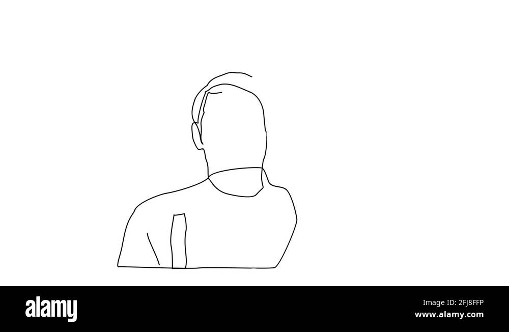 Animated drawing of girl kissing boy surprised look on face Stock Video ... Boy And Girl Hugging Drawing