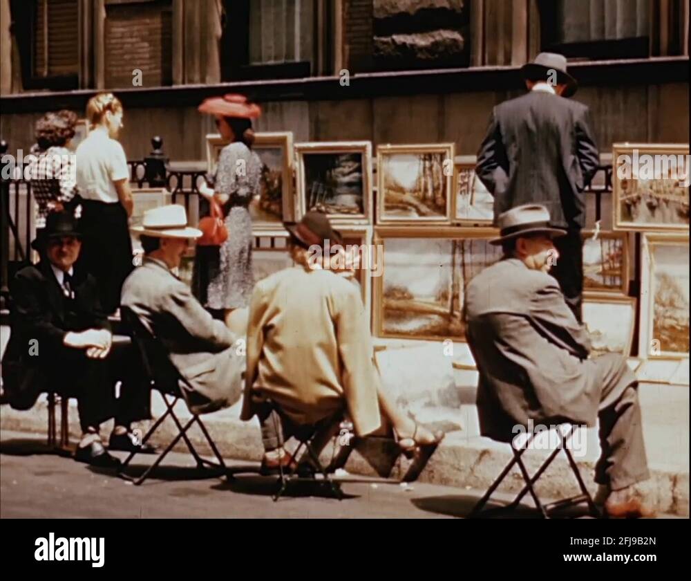 Artists display their work in colorful art show at Greenwich village