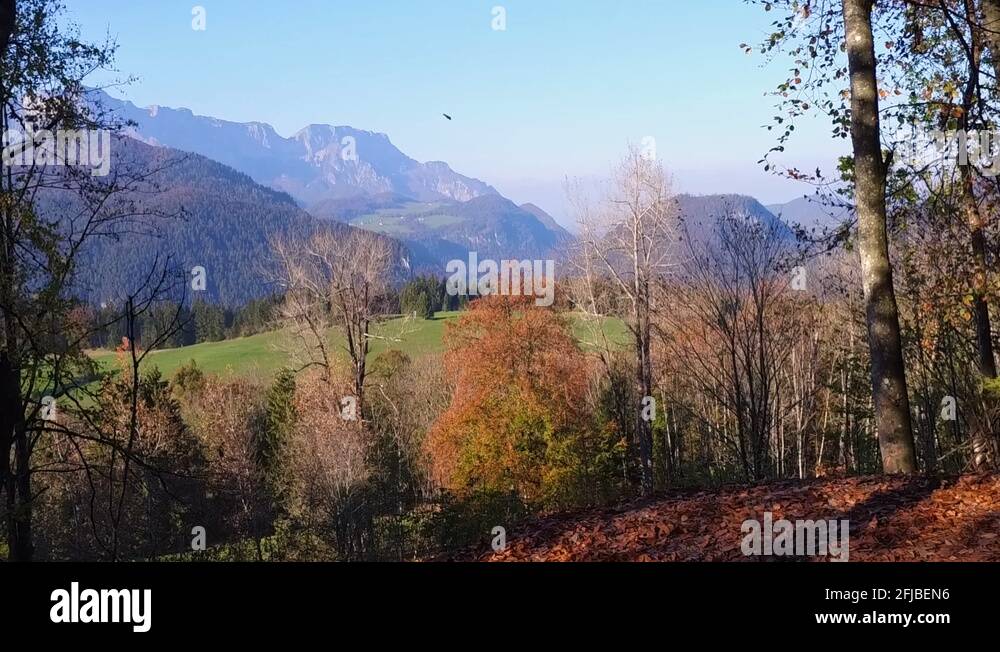 View through the big window, Hitlers Berghof, Obersalzberg