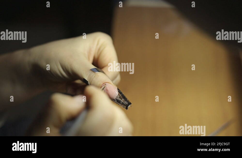 Acrylic nails procedure Stock Videos & Footage HD and 4K Video Clips