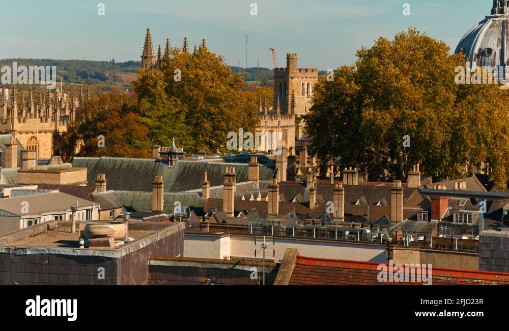 Oxford Town Center, England, UK Stock Video Footage Alamy