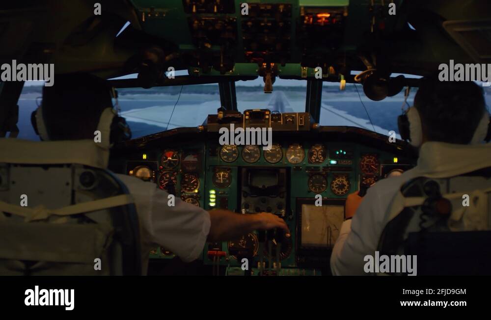 Pilots in cockpit landing Stock Videos & Footage HD and 4K Video
