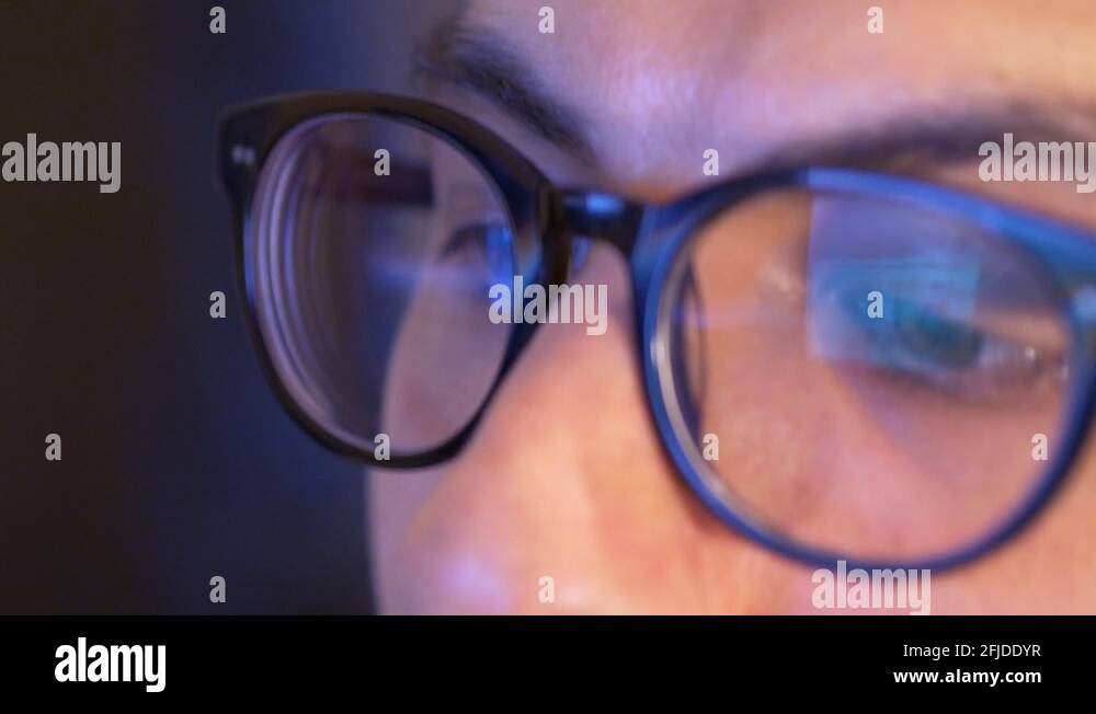 Computer reflection eyes close Stock Videos & Footage - HD and 4K Video ...