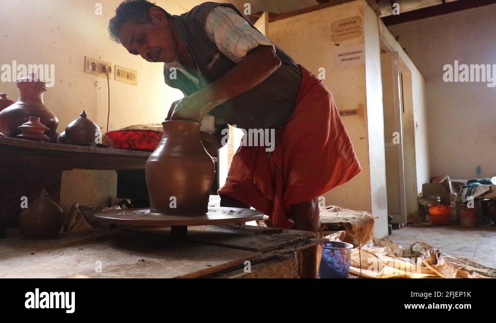 Pottery in India is used to make pots, and lamps such as the