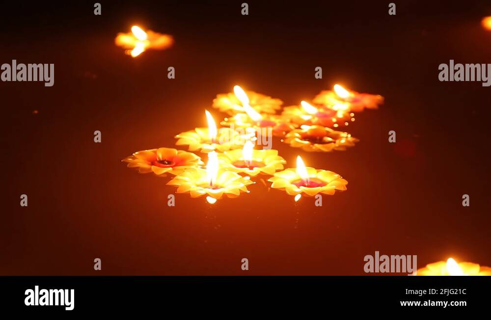 Group of floating candles Stock Videos & Footage HD and 4K Video