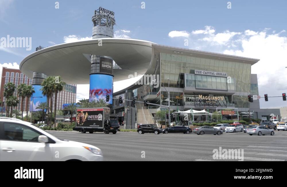 Shops and outlets in the Fashion Show on The Strip, Las Vegas Boulevard