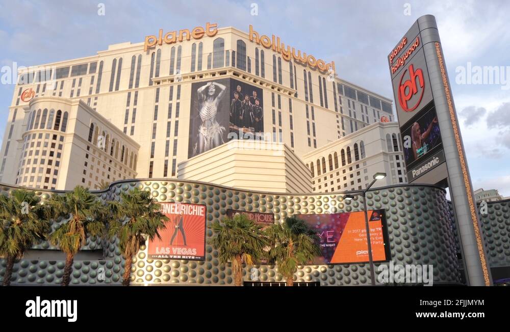 View of Planet Hollywood and traffic on The Strip, Las Vegas Boulevard, Las  Stock Video Footage - Alamy