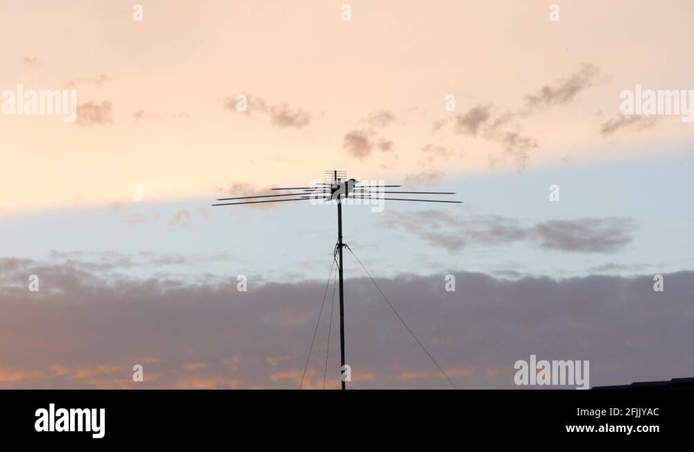 Antenna on top of buildings Stock Videos & Footage HD and 4K Video