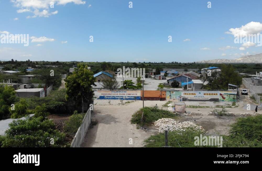 Aerial of port au prince neighborhood Stock Videos & Footage HD and