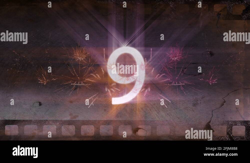 Animated movie countdown video Stock Video Footage - Alamy