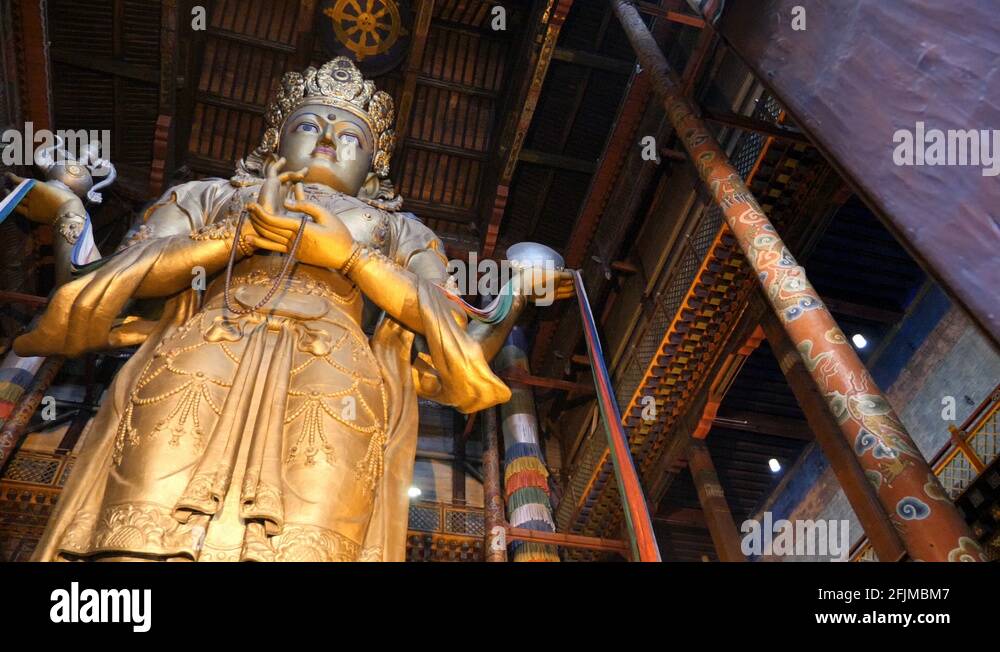 Worlds tallest indoor statue Stock Videos & Footage HD and 4K Video