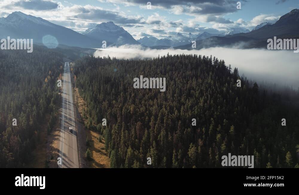 Road through jasper national park Stock Videos & Footage HD and 4K