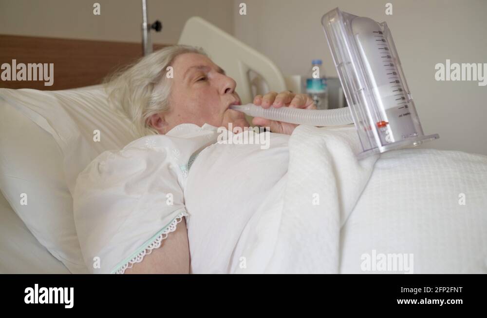 Hospital deep breathing exercise Stock Videos & Footage HD and 4K