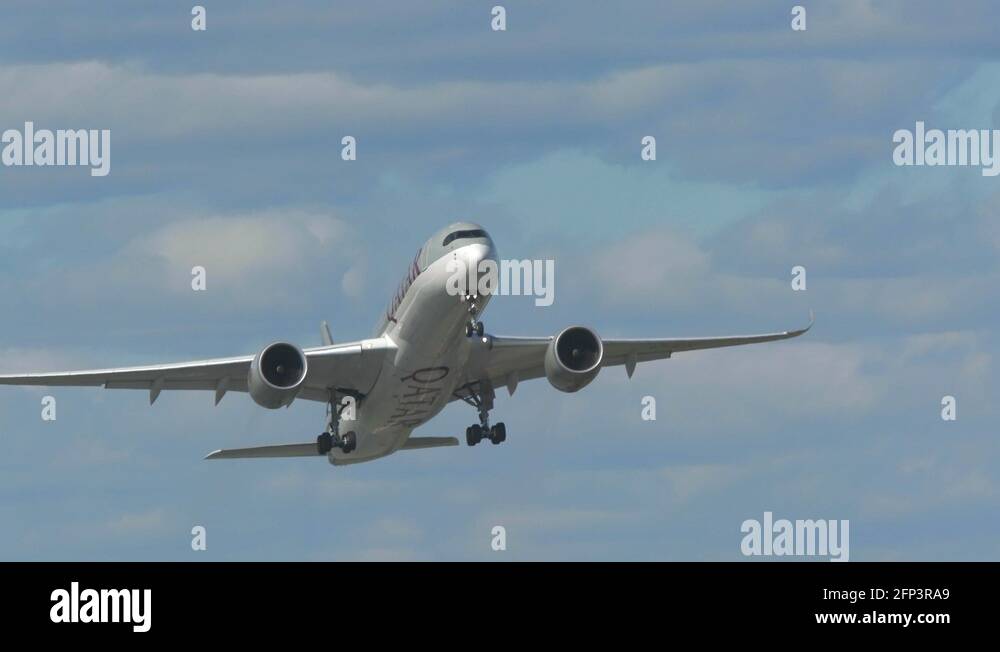 airplane airbus 350 qatar airways departure climb gear wheels
